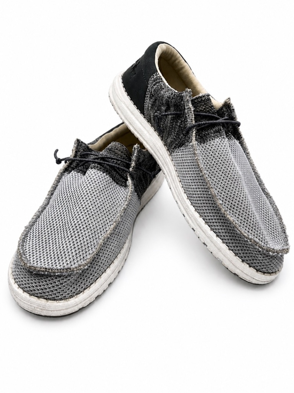 Hey Dude Wally Sox Funk Slate Mens Size 9 Lightweight Comfort Casual